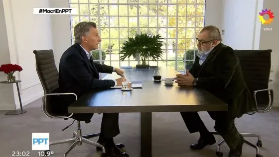 Macri con Jorge Lanata: "Vamos por menos gradualismo"