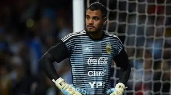 La foto de Chiquito Romero mientras jugaba la Selección