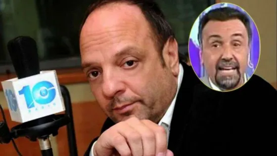 Baby Etchecopar y Roberto Navarro a las piñas en un baño. Mirá el video