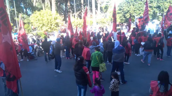 El Movimiento Evita se manifiesta por la detención de dos de sus compañeros