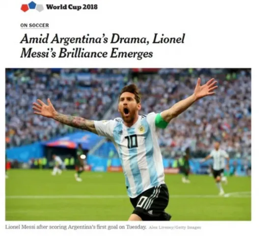 Por Messi, sus hinchas y el sufrimiento en el Mundial, Argentina estuvo en la portada de The New York Times