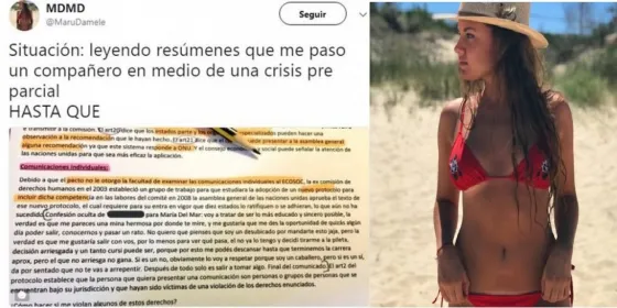 ¡Que romántico! La invitó a salir con un mensaje oculto en los apuntes de la facultad
