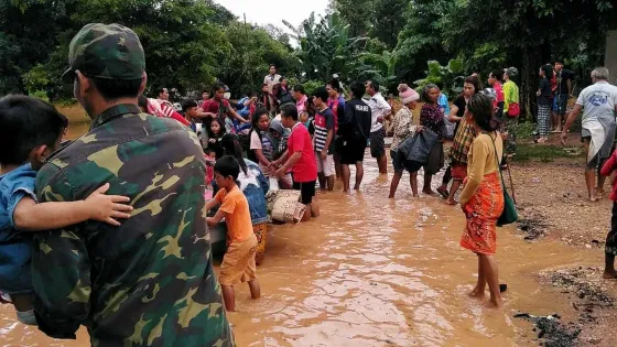 Al menos 26 muertos y más de 130 desaparecidos por la ruptura de una represa en Laos