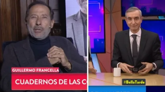 ¡Se enojó! Guillermo Francella frenó en vivo a Nelson Castro por las preguntas sobre los cuadernos K