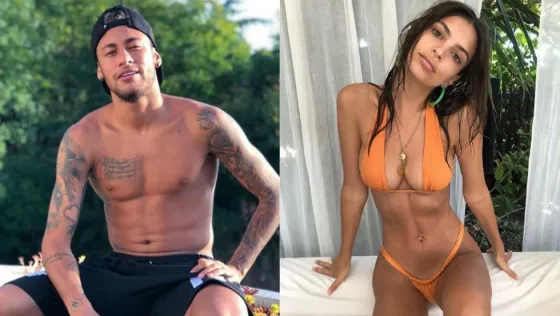 Imperdible: Las fotos de Neymar y Emily Ratajkowski juntos