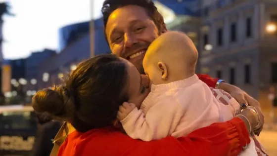 La China Suárez mostró por primera vez la cara de su hija
