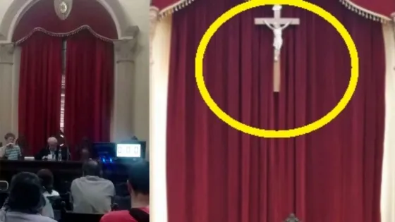Presentarán un recurso de amparo por “haber sacado el crucifijo de la Legislatura”
