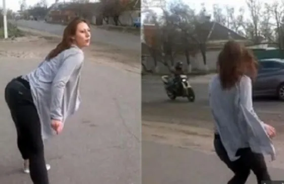 Video: Bailaba sensual y provocó un terrible accidente