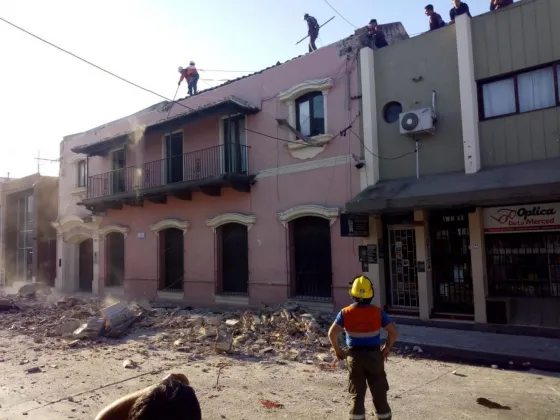 ¡El colmo! Hubo un derrumbe en la Dirección de Patrimonio Arquitectónico y Urbano