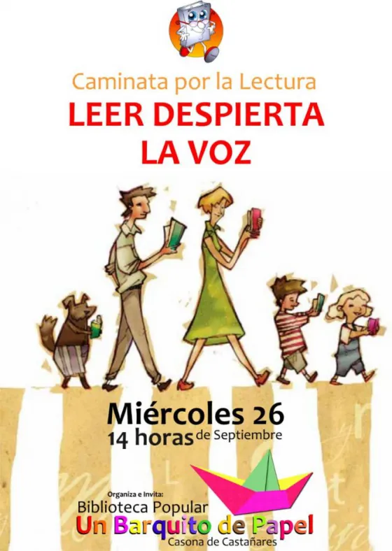 Realizarán una “Caminata por la lectura”