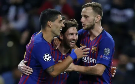 Barcelona le ganó al Tottenham con dos goles de Messi