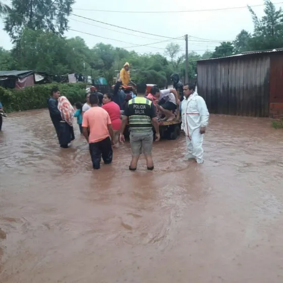 Anta: Debido al temporal, evacuaron a más de 180 personas