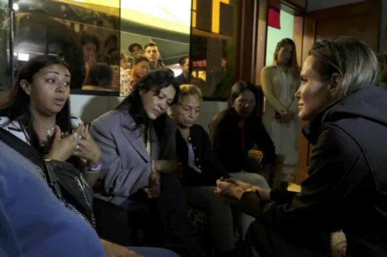Angelina Jolie visitó a refugiados venezolanos en Perú