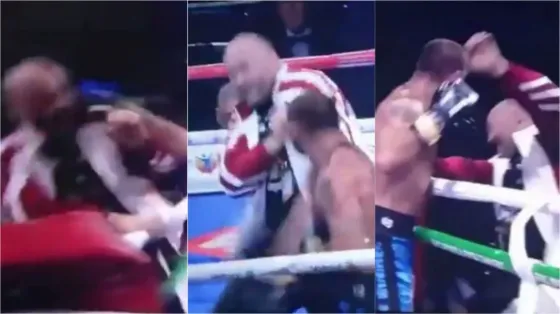 Un boxeador se enojó por perder y le pegó a su entrenador. VIDEO