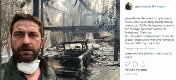 Personalidades de Hollywood perdieron sus casas por el fuego en California