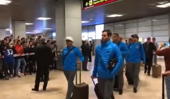 Retuvieron en el aeropuerto de Barajas a un barra brava de Boca