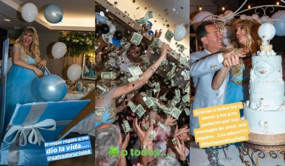 Vicky Xipolitakis realizó un desopilante baby shower . Mirá