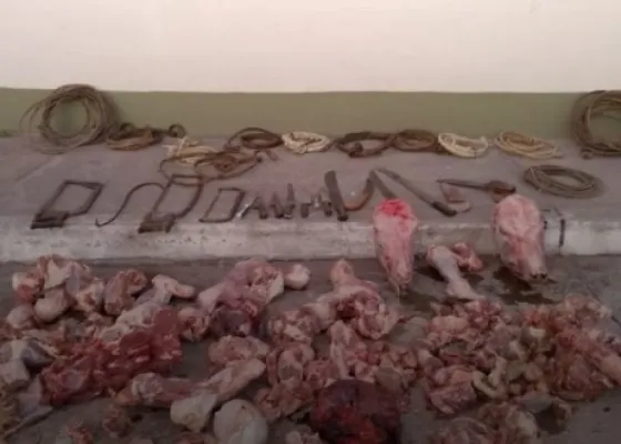 Lo detuvieron por manejar una carnicería clandestina