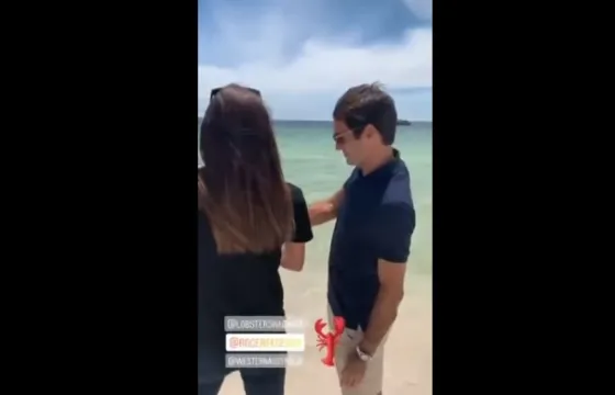 Federer se llevó un gran susto. Mirá