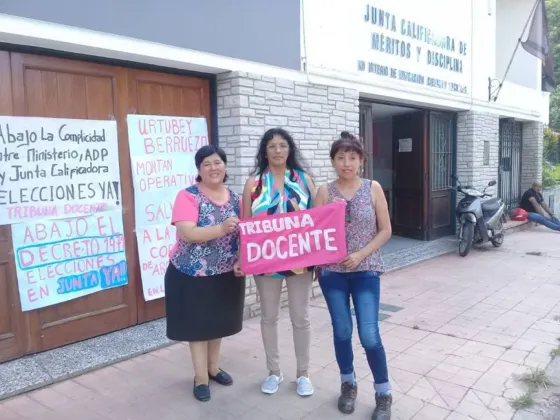 Tribuna Docente se manifestó en contra de Patricia Argañaraz