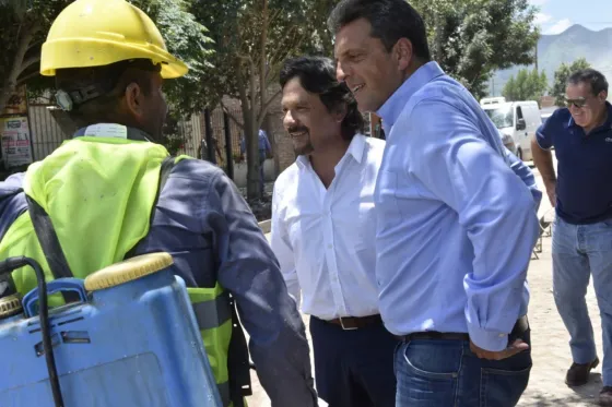 Sáenz y Massa celebraron el avance de las obras en la ciudad