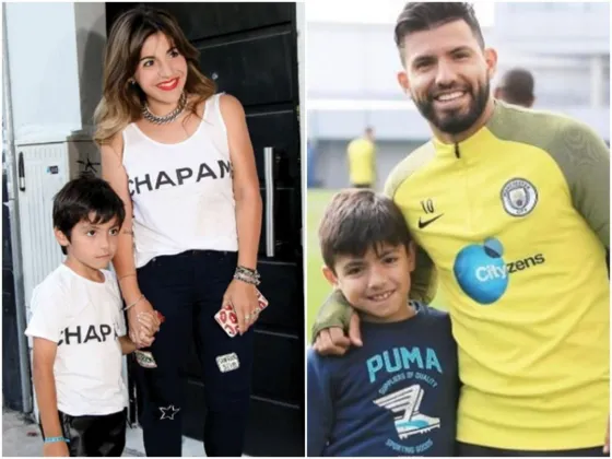 ¡Igual a Kun Agüero! Gianinna Maradona publicó fotos del cambio de look de su hijo