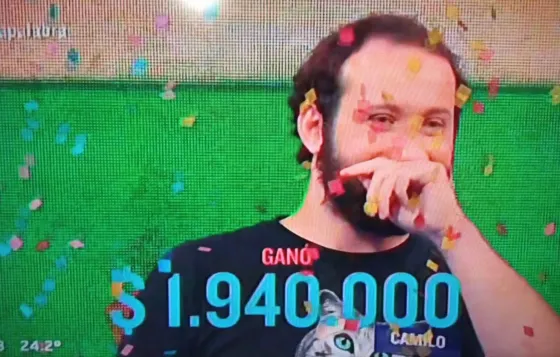 Pasapalabra: Camilo ganó casi 2 millones de pesos