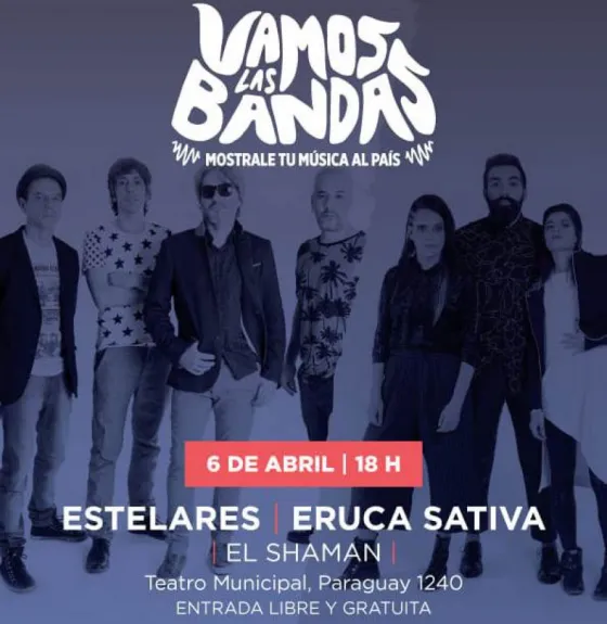 Estelares y Eruca Sativa se presentarán en la ciudad