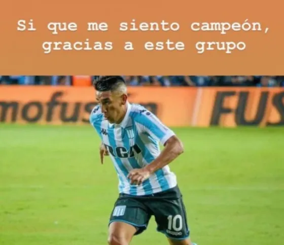 Así respondió Racing al mensaje de Centurión
