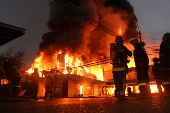 Sofocaron un incendió de gran magnitud