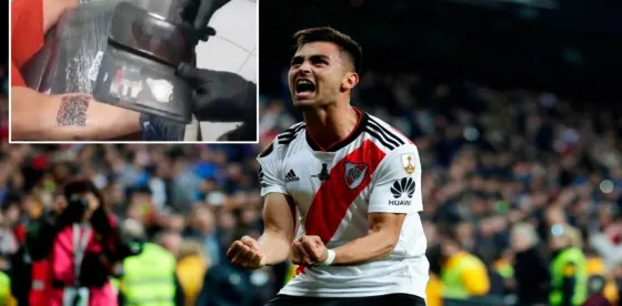 Un hincha de River se tatuó un gol a Boca. Mirá