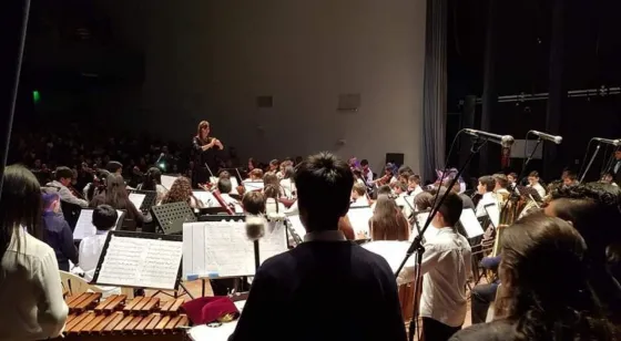 Las orquestas Infantil y Juvenil festejan el aniversario de la escuela Tomás Cabrera