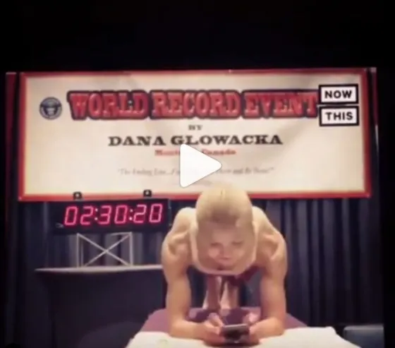 Conocé a la mujer que batió el récord de plancha. VIDEO