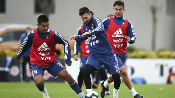 ¡Tremendo! Mirá los goles de Messi durante el entrenamiento de la Selección 