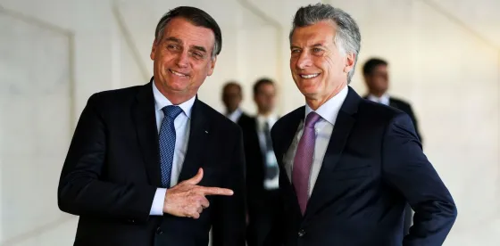 Bolsonaro llega a Argentina para mostrar su apoyo a Macri