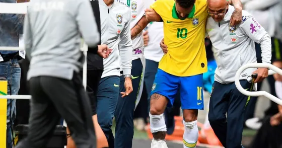 Mirá como quedó Neymar tras su lesión
