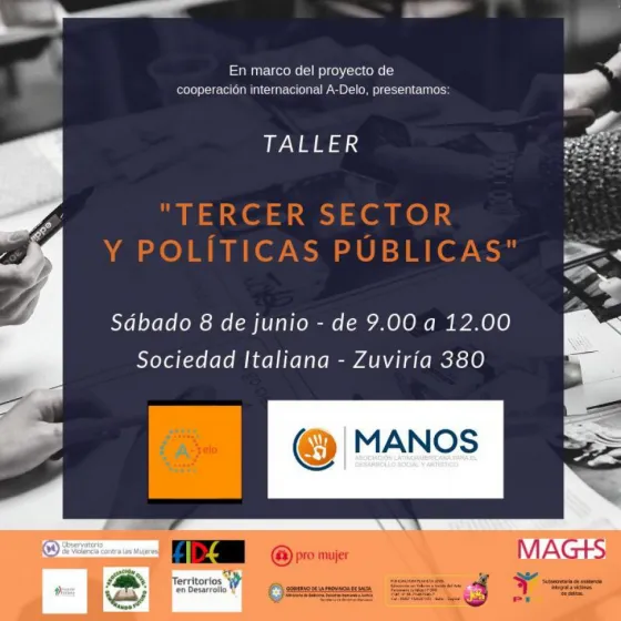 Brindarán el taller "Tercer Sector y Políticas Públicas"