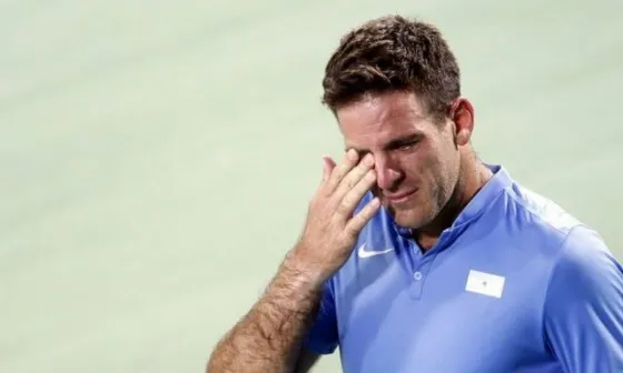 Del Potro se volvió a fracturar la rótula