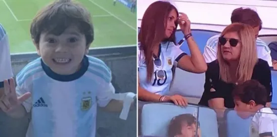 ¡Mateo el terrible! El hijo de Messi se llevó todas las miradas. Mirá