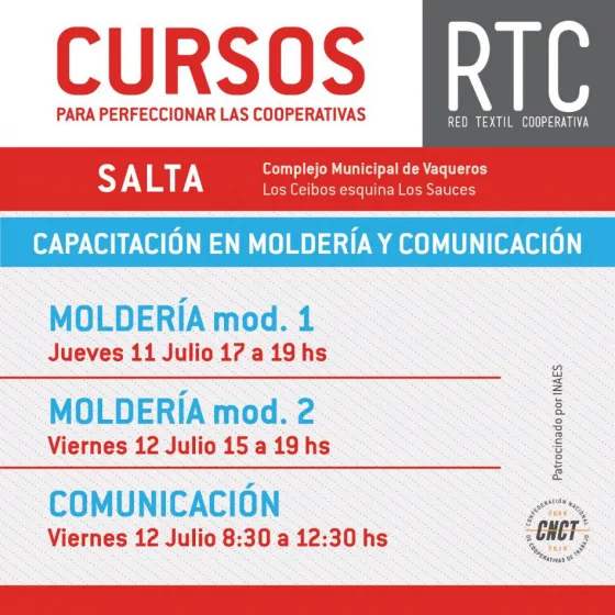 Capacitarán a cooperativistas en Vaqueros