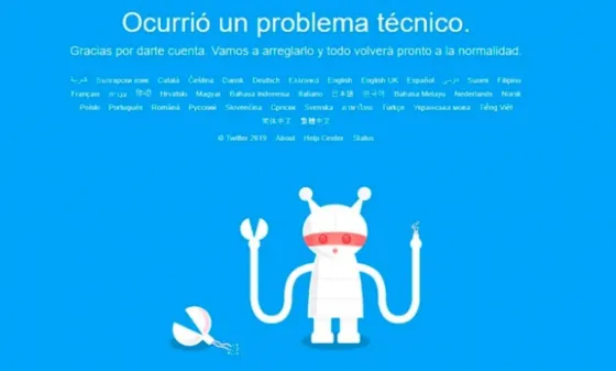 ¡Atención! Se cayó Twitter