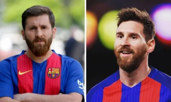 ¡Es igual! Se hace pasar por Messi para tener éxito con las chicas