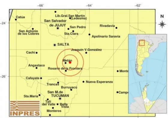 Esta mañana tembló Salta