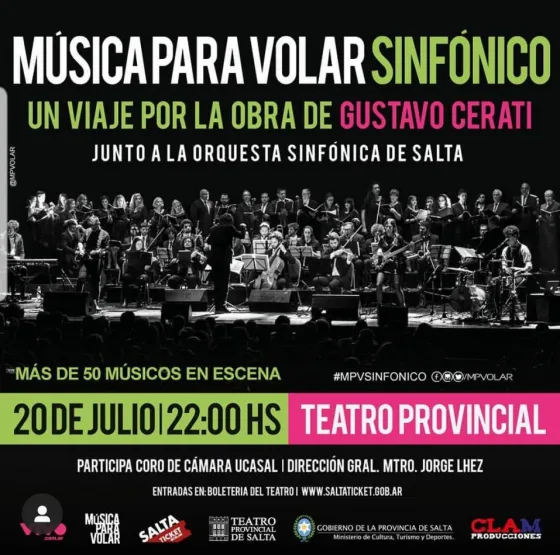 Salteños vivirán “Un viaje por la obra de Gustavo Cerati”