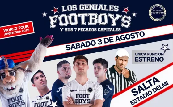 Este sábado se presenta “Los geniales footboys y sus siete pecados capitales”