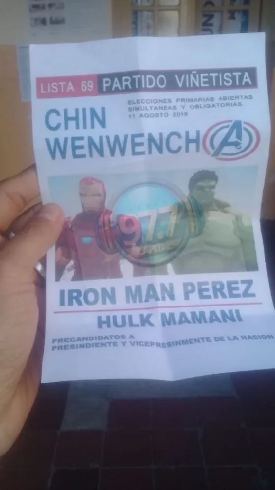 iInsólito! Iron Man y Hulk, los llamativos candidatos de las PASO