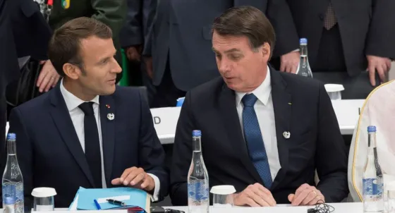 Francia podría retirarse del Acuerdo Mercosur-UE por un cruce entre Macron y Bolsonaro