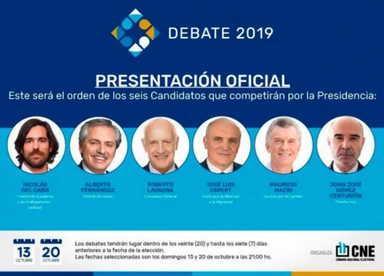 Conocé los detalles del debate presidencial 2019