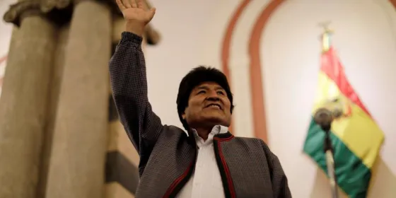 Evo Morales denunció un "golpe de estado"