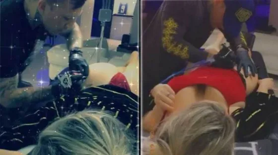 Wanda Nara se hizo un tatuaje en la cola